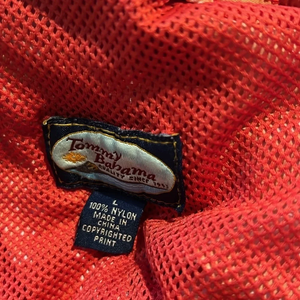 Tommy Bahama Men’s Swim Trunks Shorts Hawaiian Orange Size Large